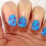 Monsters University Sully Inspired Nails #MonstersUEvent