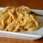 CrockPot Cheesy Chicken Spaghetti featuring Velveeta