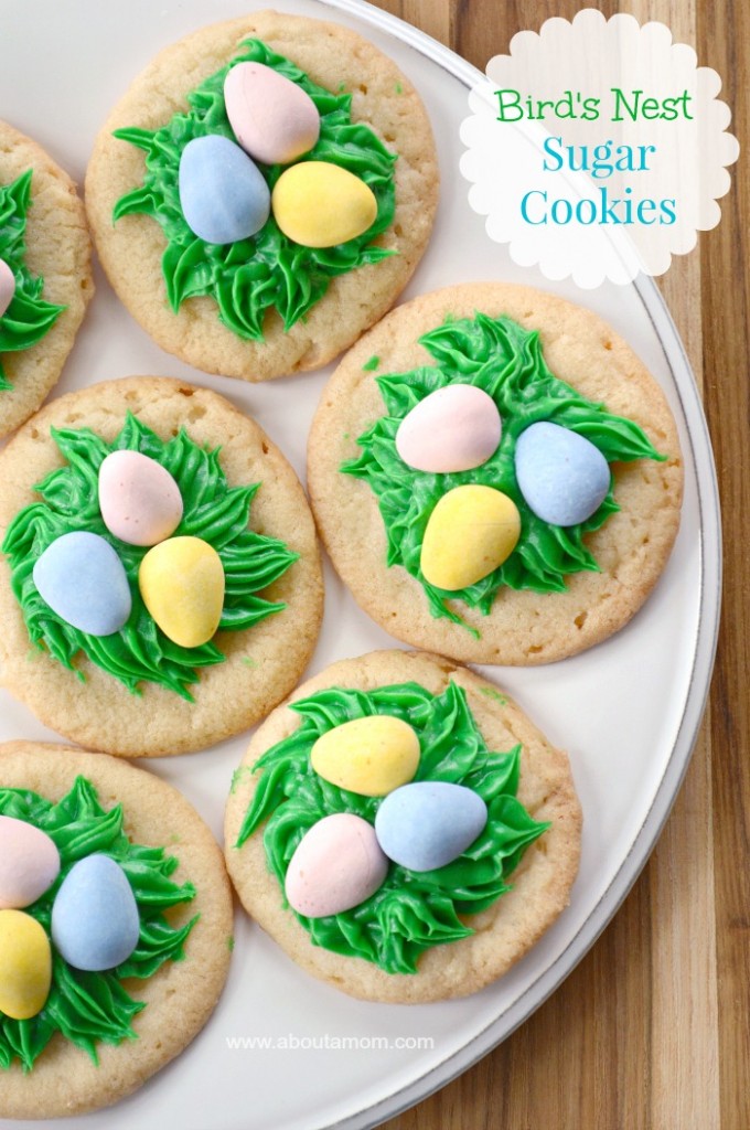 These Bird's Nest Sugar Cookies are simple and sweet way to celebrate spring. Perfect for your Easter baking!
