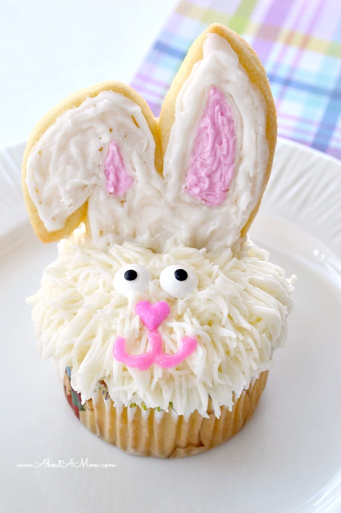 Easter Bunny Cupcakes Made Easy! - About A Mom