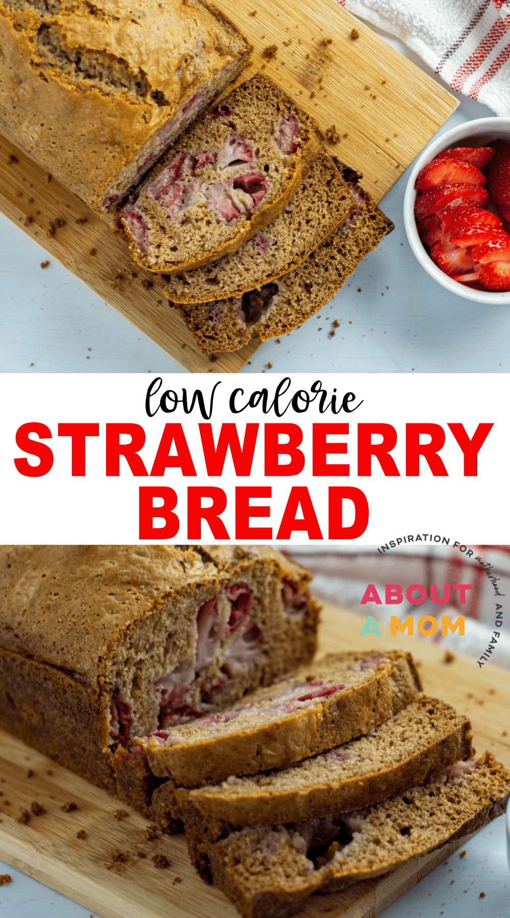 Low Calorie Strawberry Bread