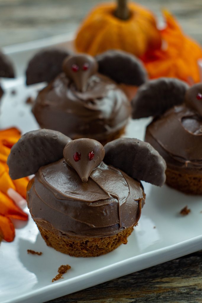 Semi-Homemade Bat Cupcakes for Halloween