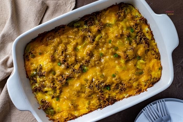 Looking for a new make ahead breakfast casserole that is perfect for holidays and special occasions? This Hash Brown Breakfast Casserole is the perfect dish to make ahead of time and pop in the oven when you're ready.