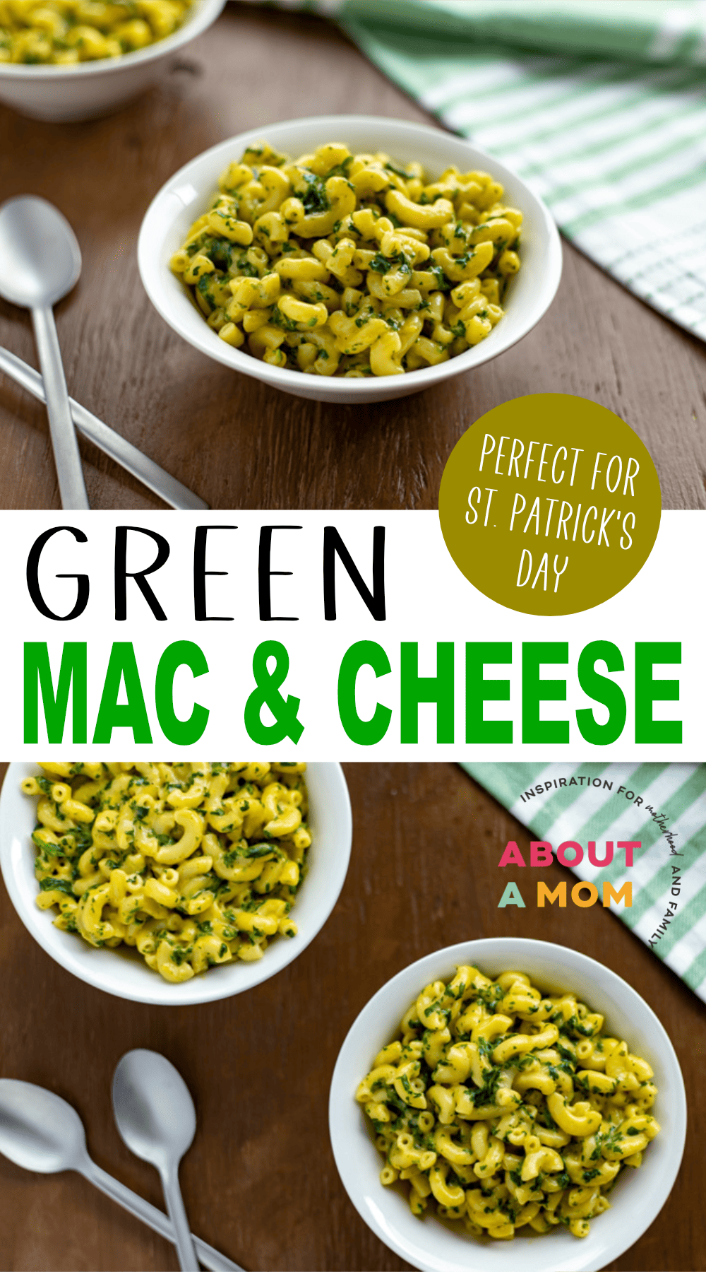 Green Mac and Cheese for St. Patricks Day