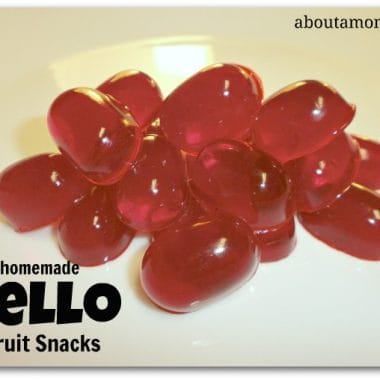 homemade jello fruit snacks