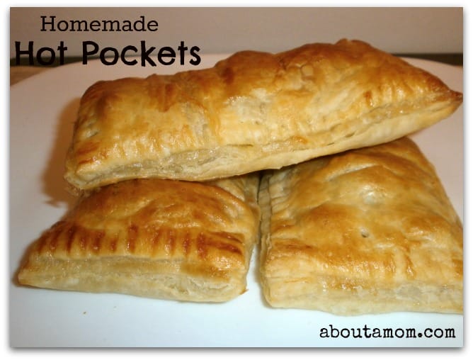 homemade hot pockets with chicken, broccoli and cheese