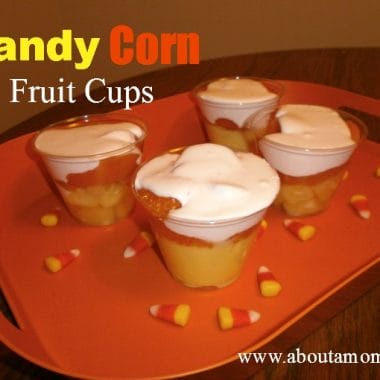Candy Corn Fruit Cups