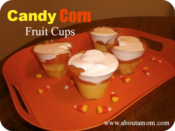 Candy Corn Fruit Cups