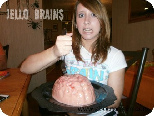 I warn you in advance that this jello brain recipe is not for weak stomached individuals. If you are looking for something totally gross and gruesome to serve your guests this Halloween, jello brains are for you.