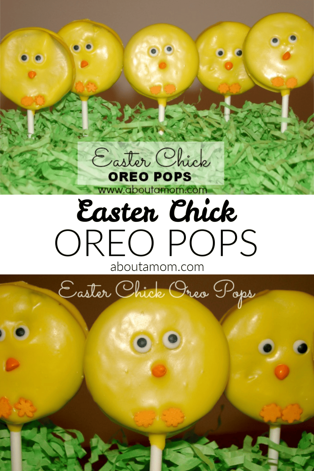 These Easter Chick OREO Pops are sweet Easter treat. It is a fun to make, and simple springtime or Easter dessert that that the kids will love.