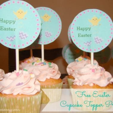 Free Easter Cupcake Topper Printable
