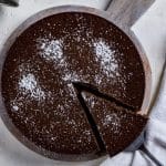 Flourless chocolate cake is one of those desserts that you have to try to believe. With a rich chocolate flavor and no flour, of any kind, flourless chocolate cake is truly magical. This decadent chocolate cake is made with just 4 ingredients.