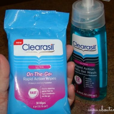 Clearasil Ultra Rapid Action Gel Wash and Wipes