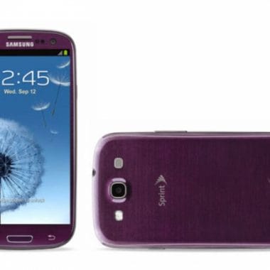 Sprint Samsung Galaxy S3 in Purple