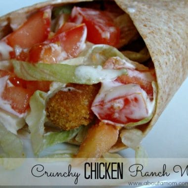 Crunchy Chicken Ranch Wrap Made with Tyson Chicken Fries