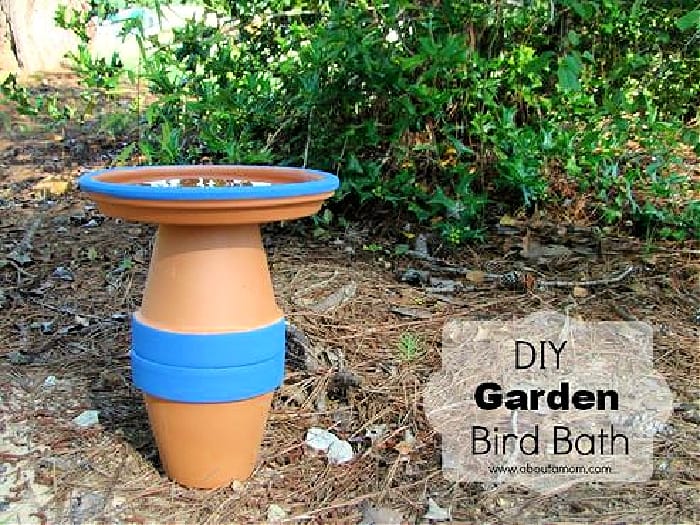 DIY Garden Bird Bath