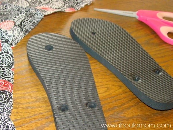 Fabric Flip Flops DIY