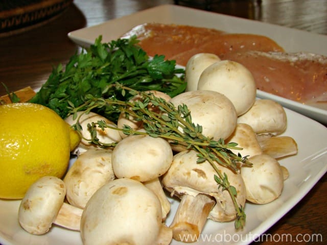 Hello Fresh Ingredients for Chicken with Mushrooms
