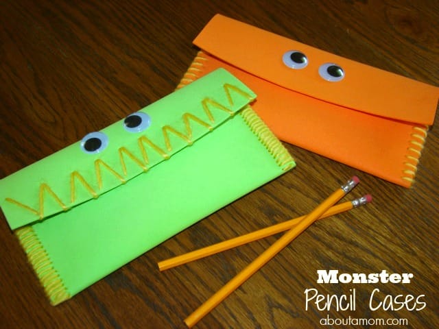 Monster Pencil Cases Crafts for Kids