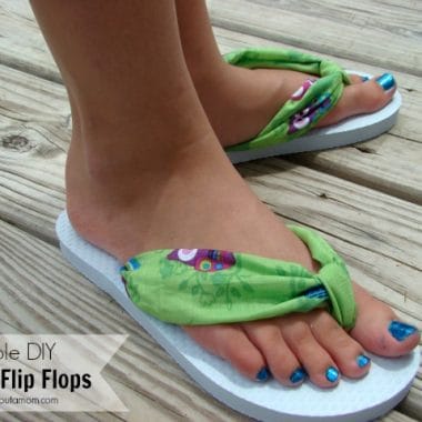Simple DIY Fabric Flip Flops