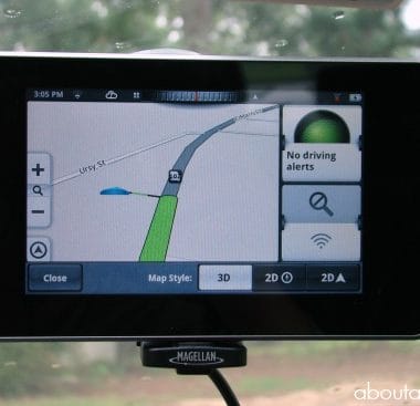 Magellan SmartGPS Navigation Screen