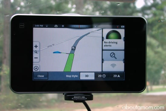 Magellan SmartGPS Navigation Screen
