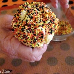 Halloween Marshmallow Popcorn Ball Ice Cream Cones for Halloween
