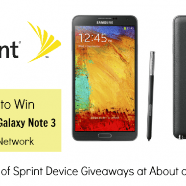 Win a Samsung Galaxy Note 3 from Sprint