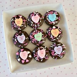 Valentine's Day Chocolate Covered Oreos