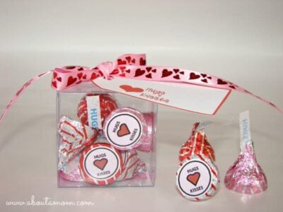 Hugs and Kisses Valentine's Day Printables - About a Mom