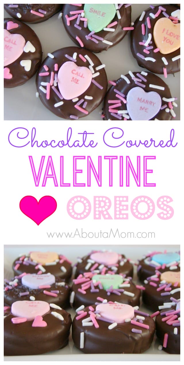 Valentine's Day Chocolate Covered Oreos