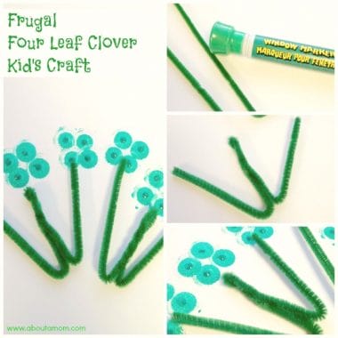 Frugal Four Leaf Clover Craft for Kids