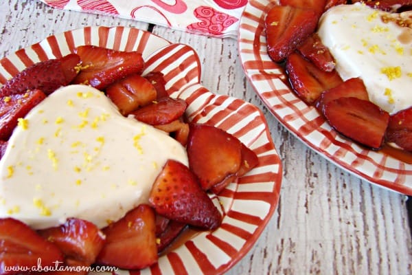 This creamy and delicious Panna Cotta with Balsamic Strawberries Sauce is the ultimate Valentine's Day dessert recipe and a real treat. It is perfect for your Valentine's Day date night!