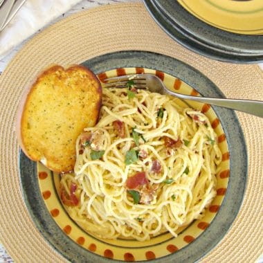 Spaghetti Carbonara - Family Dollar More for Less Recipe Challenge Finalist #FamilyDollarMore4Less