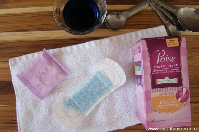 Poise Microliners keep you dry