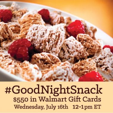 #GoodNightSnack Twitter Party on 7/16 at 12 ET