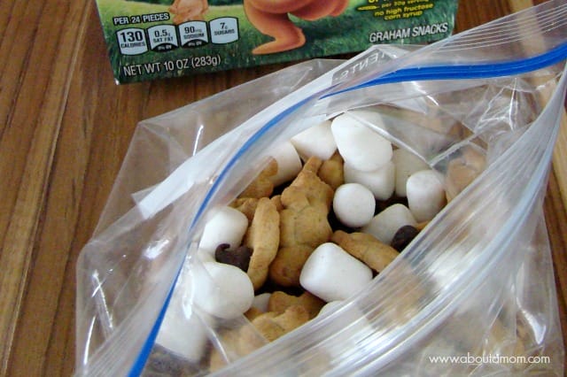 S'mores Trail Mix made with Honey Maid Teddy Grahams