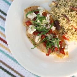 Chicken with Goat Cheese and Sun Dried Tomatoes