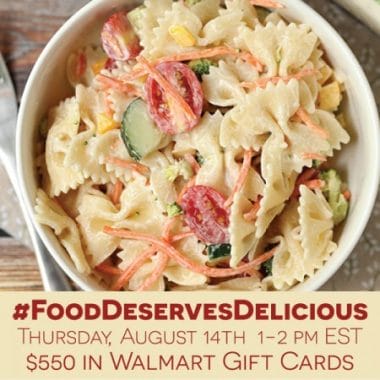 #FoodDeservesDelicious Twitter Party 8-14