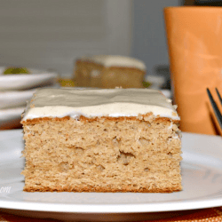Apple Butter Cake with Cinnamon Cream Cheese Frosting