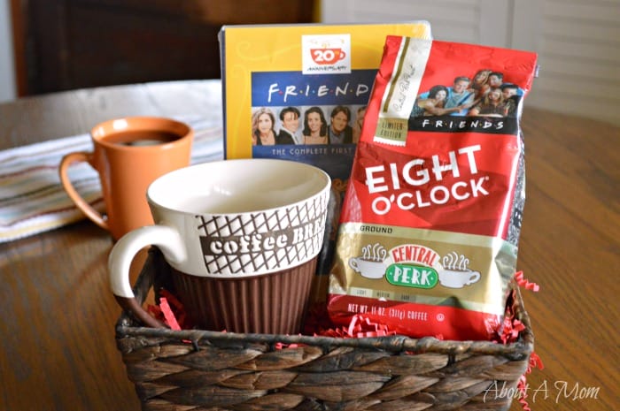 National Coffee Day - Coffee and Friends Gift Basket featuring Eight O' Clock Coffee