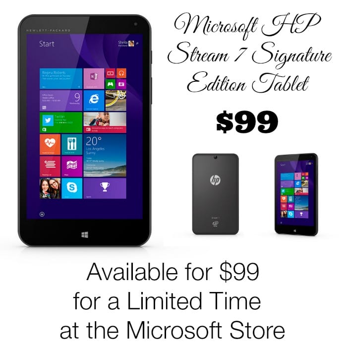 Limited Time Offer Get the Microsoft HP Stream 7 Signature Edition Tablet for $99