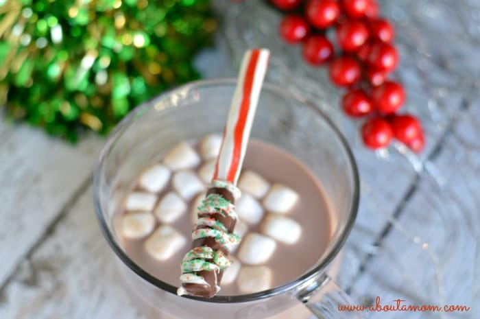 Make Your Own Chocolate Dipped Peppermint Stir Sticks