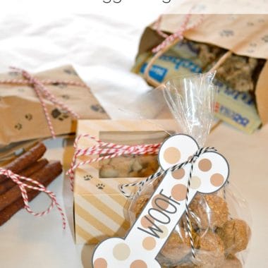 Thanksgiving Doggie Bags with Printable Dog Bone Gift Tags