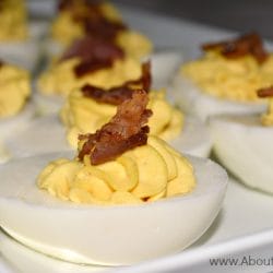Simple and Delicious Bacon Ranch Deviled Eggs Recipe at About A Mom