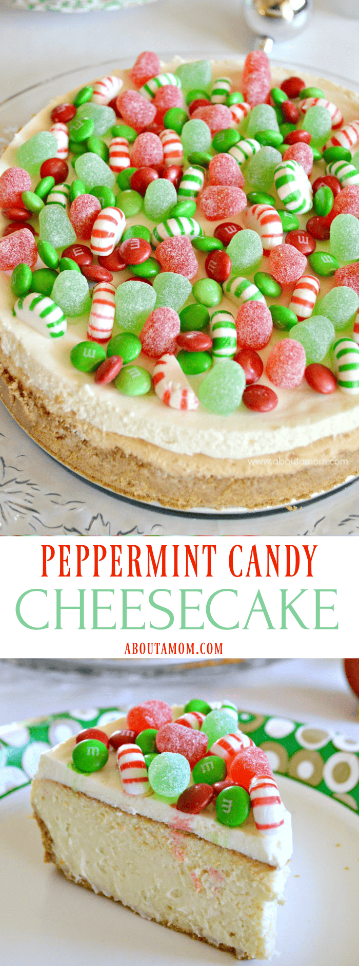 Festive Peppermint Candy Cheesecake Recipe
