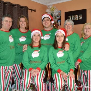 Personalized Christmas Pajamas for the Family from Chasing Fireflies
