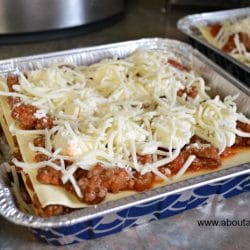 Freezer Meal Recipe for Lasagna