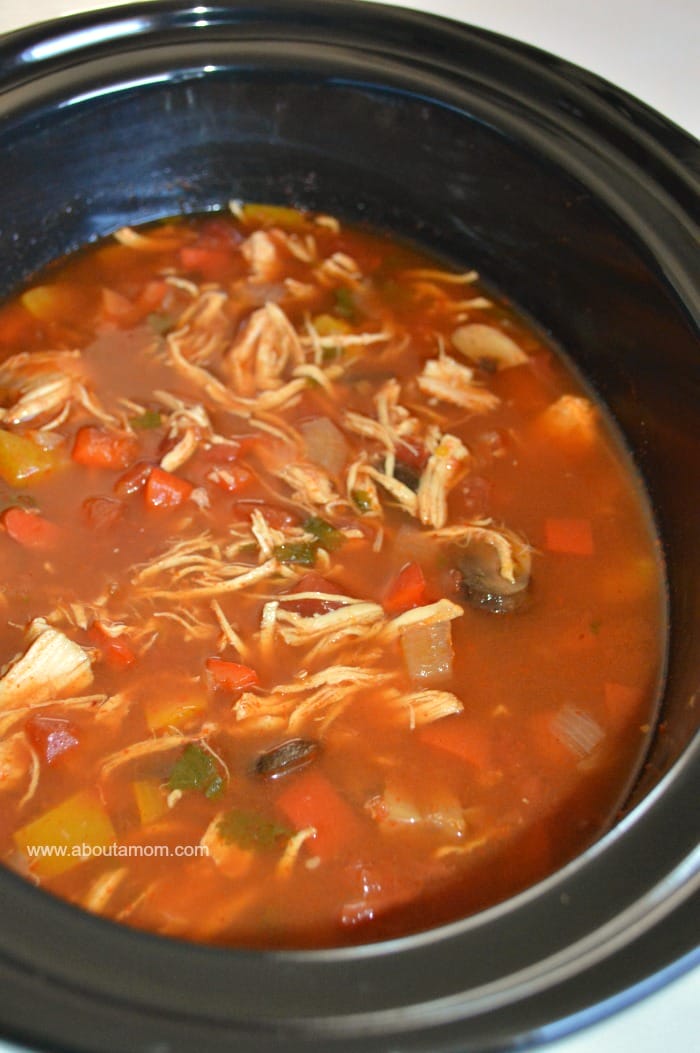 Low Carb Slow Cooker Chicken Fajita Soup