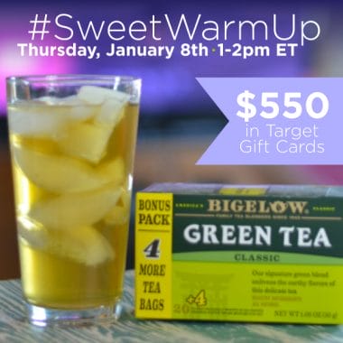 RSVP for the #SweetWarmUp Twitter Party on 1/8 at 1pm ET